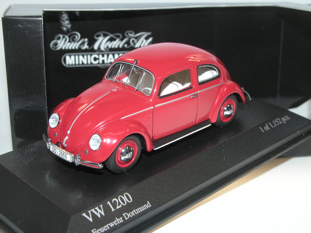 1:43 VOLKSWAGEN 1200 Export Käfer Feuerwehr Dortmund (1951) - 431051290