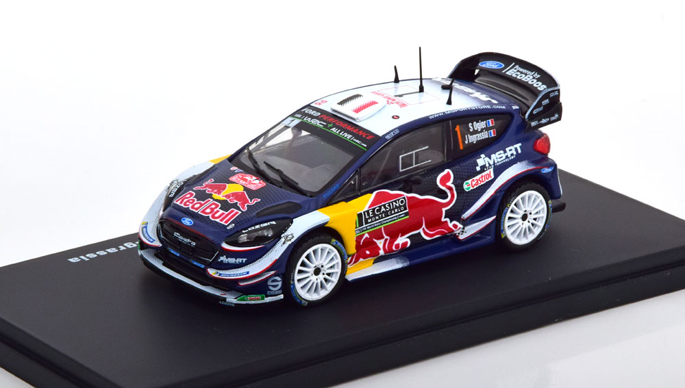 1:43 FORD Fiesta WRC Winner Rally Monte Carlo, Ogier/Ingrassia (2018), Red Bull - 003