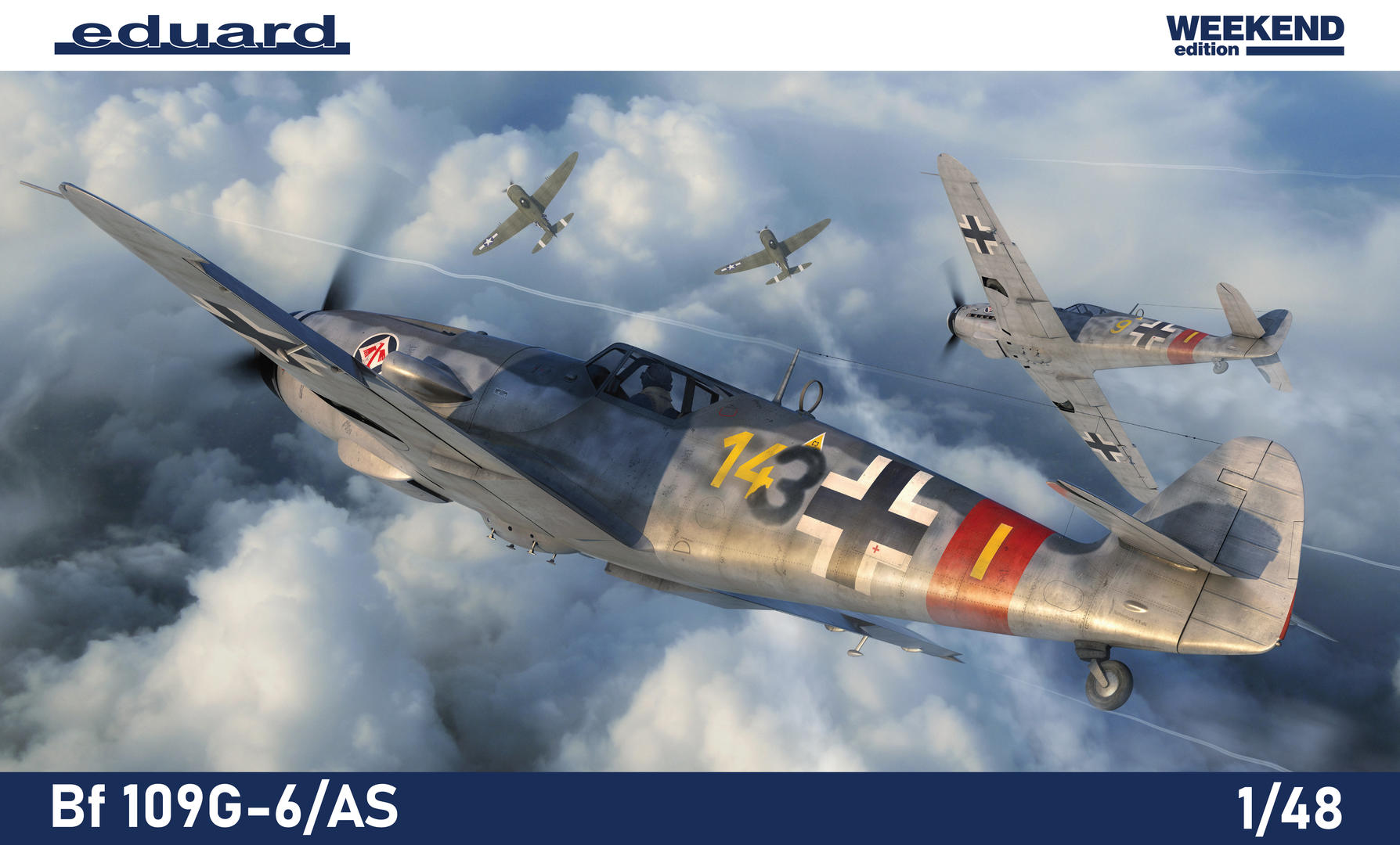 1:48 Сборная модель Самолет Bf 109G-6/ AS - 84169