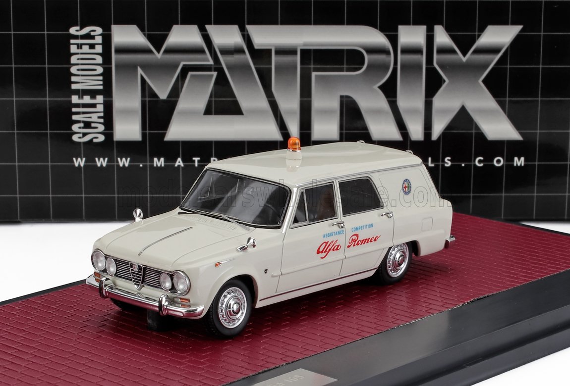 1:43 ALFA ROMEO Giulia Sw Station Wagon Alfa Romeo Assistance Competition (1967), white - MX40102-161