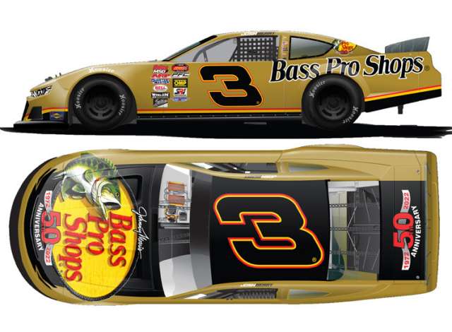 1:24 CHEVROLET Camaro #3 Dale Earnhardt Jr. *Bass Pro Shops* Late Model, gold 2023 - LX32223BPSEJ