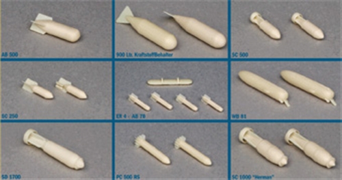 1:72 Набор для доработки Luftwaffe Weapons I - 26101