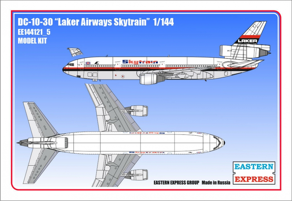 1:144 Сборная модель Авиалайнер DC-10-30 Laker - 144121-5
