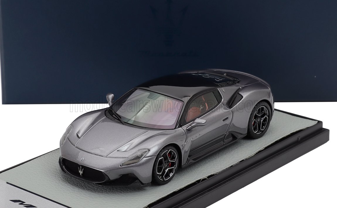 1:43 MASERATI Mc20 Gloss Black Roof (2020), Grigio Mistero - Grey Met Black - BBRC251FMAS