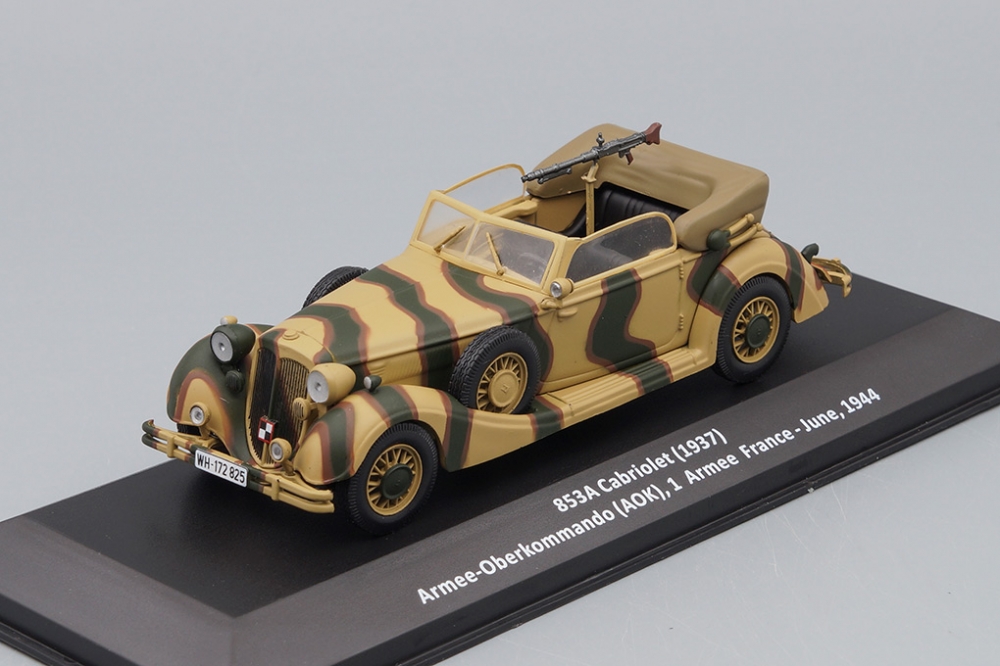 1:43 HORCH 853A Cabriolet (1937) Armee-Oberkommando (AOK), 1Armee France - June, 1944 из серии Samochody Wojskowe Ii Wojny Światowej - SW005