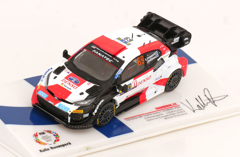 1:43 TOYOTA GR Yaris Rally1 World Champion, Rovenperä/Halttunen (2023) - RAM908SG