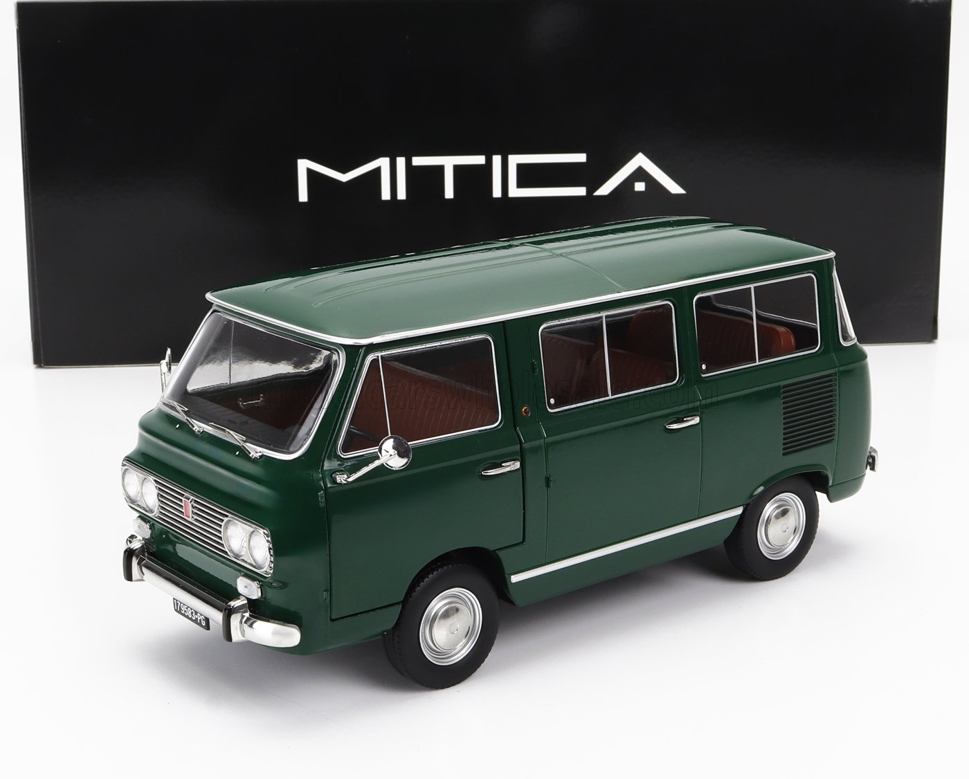 1:18 FIAT 850 Familiare Serie-2 (1970) – Interno Brown, Verde Oliva 323 Green - 201011-D