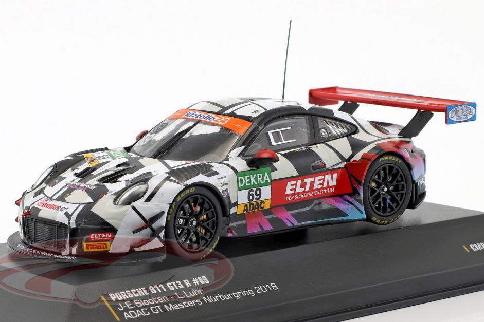 1:43 PORSCHE 911 (991) GT3 R №69  ADAC GT-Masters Jan-Erik Slooten, Lucas Luhr (2018) - CMRGT009