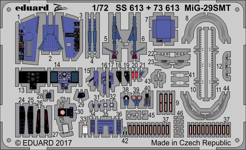 1:72 Цветное фототравление для М&Г-29СМТ - SS613
