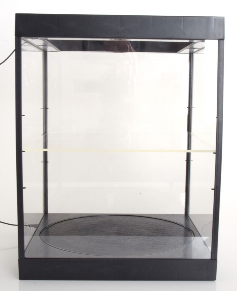 1:18 VITRINE mit LED Beleuchtung, schwarz - T9-69929BK