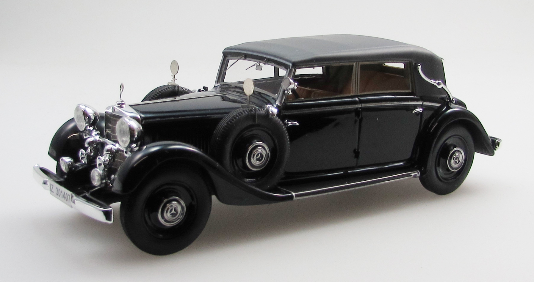 1:43 MERCEDES-BENZ 290 W18 lang cabriolet D top (1933), black - EMEU43043K