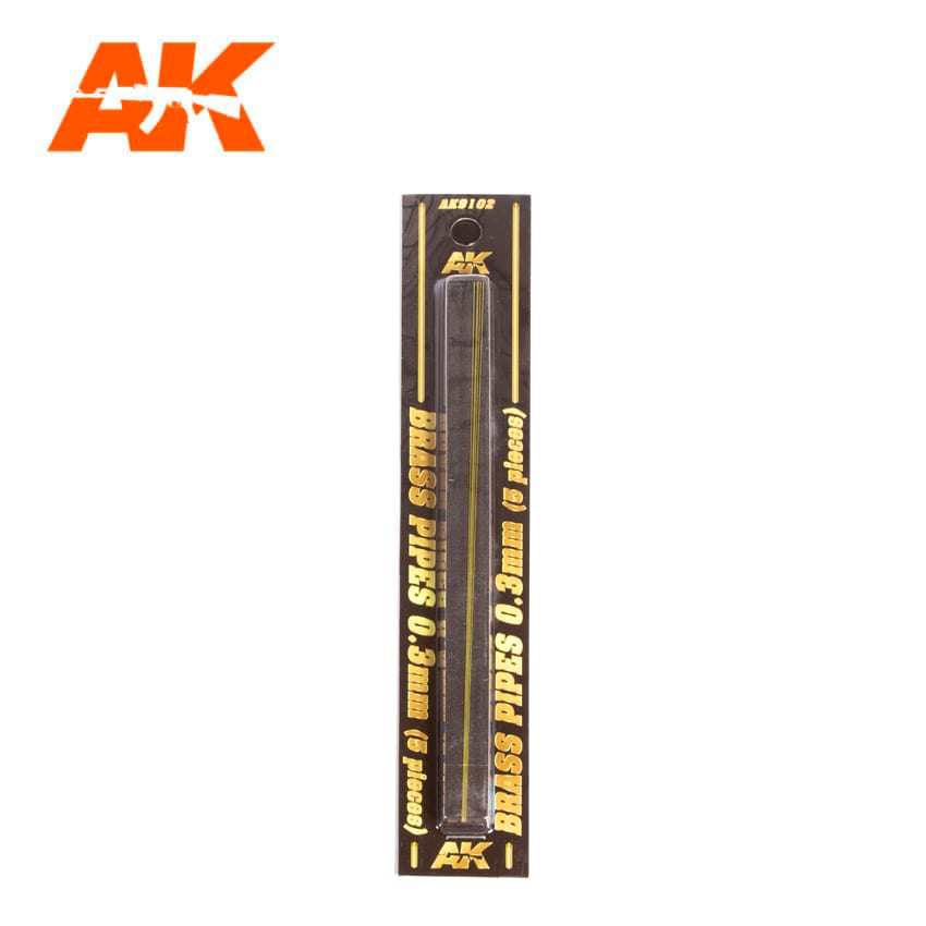 BRASS PIPES 0,3mm, 5 units - AK9102