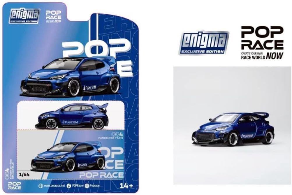 1:64 Pandem GR Yaris, metallic blue - PRE004