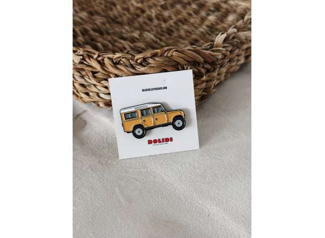 1:0 Значок Pin Land Rover Series 3, beige - ENPN007