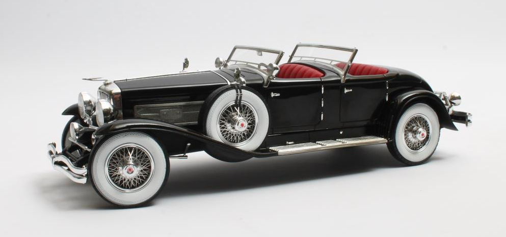1:18 DUESENBERG SJ 2608 J-582 Torpedo Pheaton Walker La Grande 1930 Black - MXL0406-011