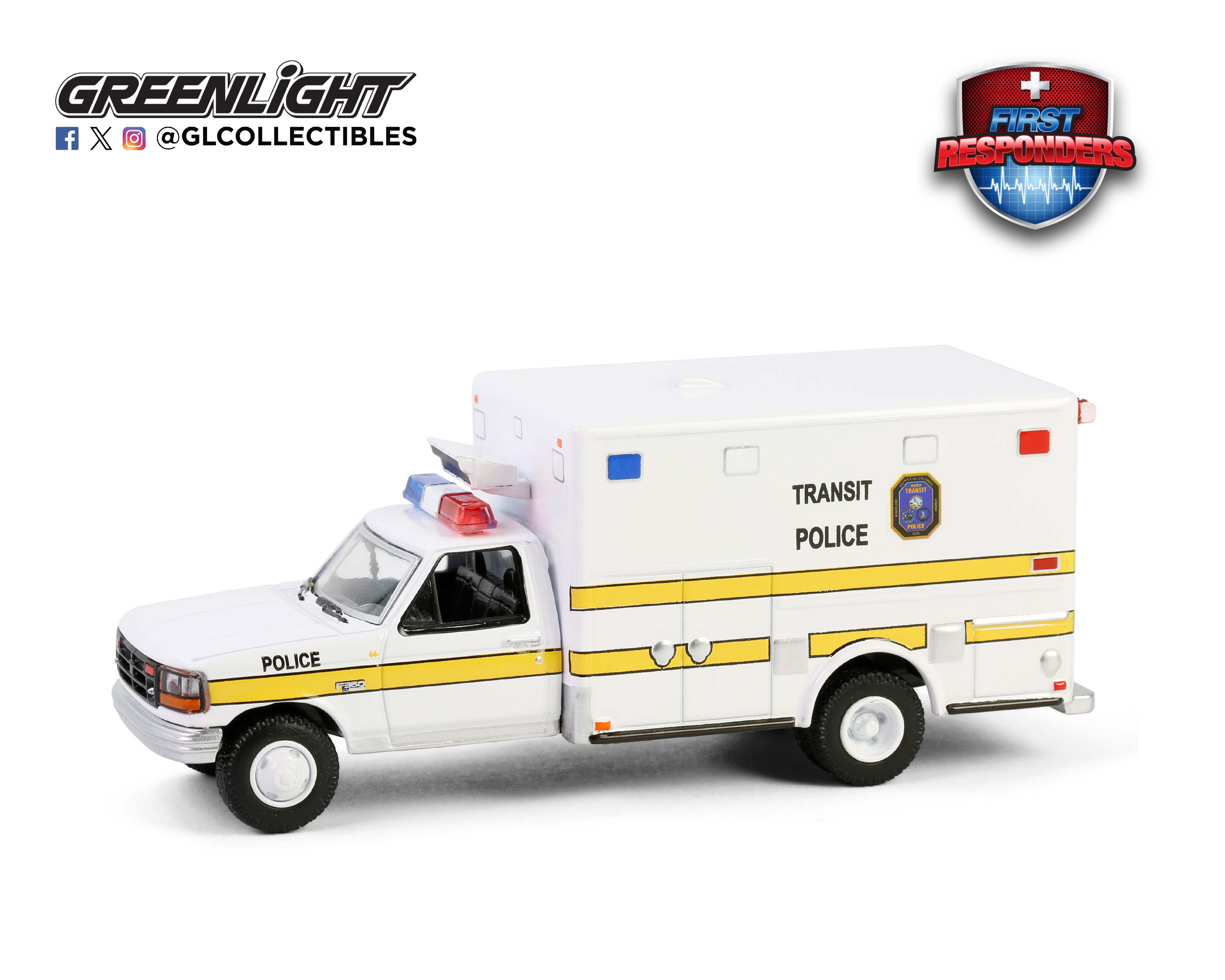 1:64 FORD F-350 Ambulance 'Washington DC Metro Transit Police' (1994) - 67069