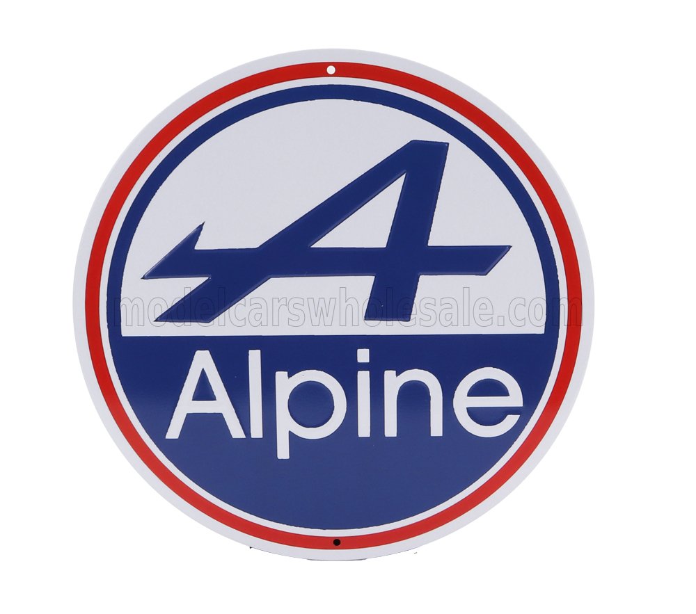 ACCESSORIES Metal Round Plate - Renault Alpine, Various - PB229