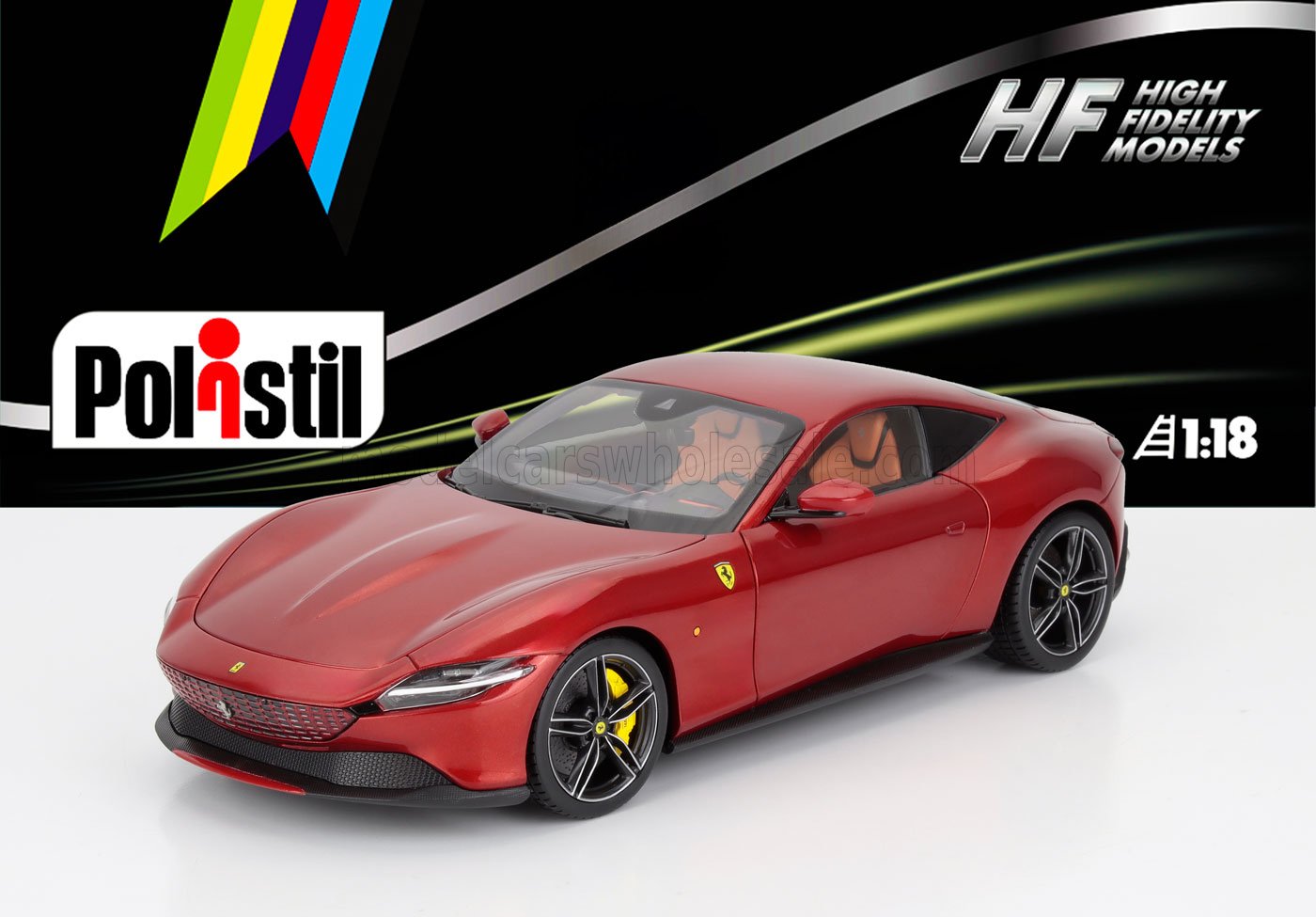 1:18 FERRARI Roma (2019), Rosso Magma - Red Met - 18FE02041-WB