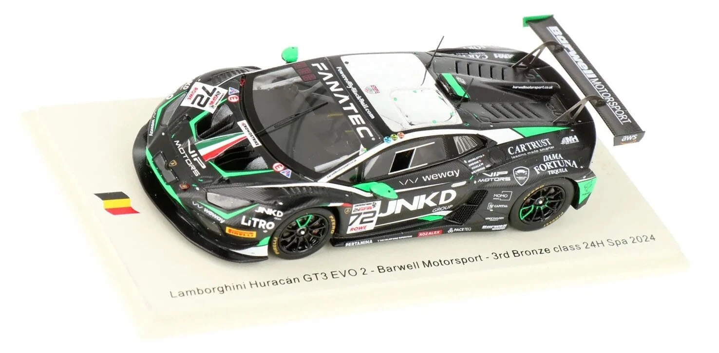 1:43 LAMBORGHINI Huracán GT3 Evo2 24h Spa Gabriel Rindone, Mattia Michelotto, Patrick Kujala, Casper Stevenson (2024) - SB790