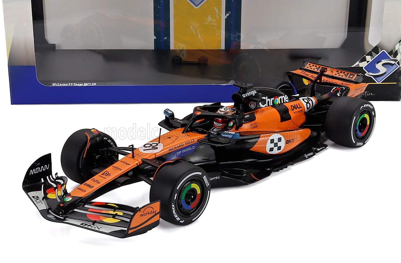1:18 McLAREN F1 Mcl39 Team Mclaren №81 3rd Monaco Gp (2025) Oscar Piastri, Orange Black - S1818704