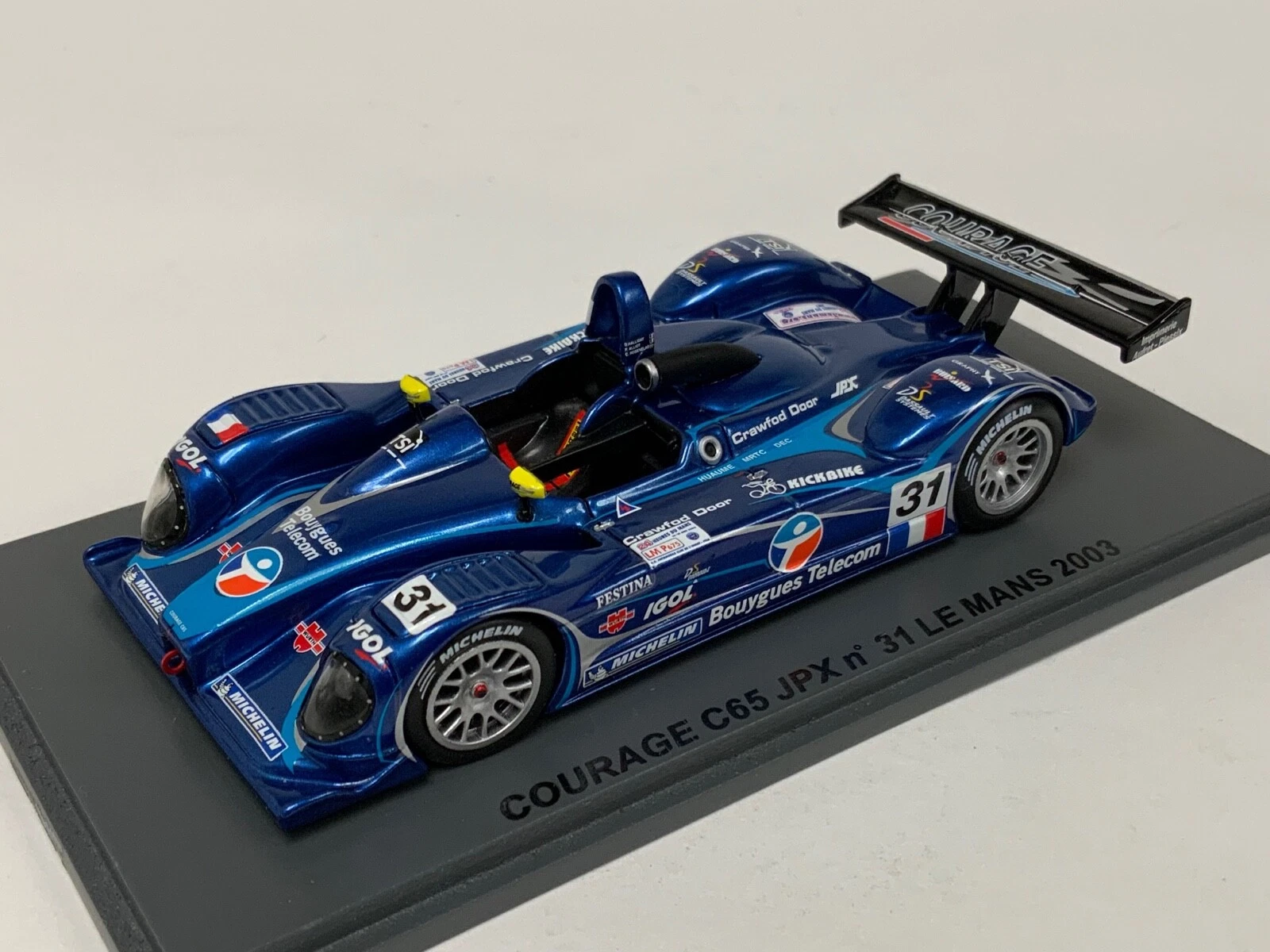 1:43 COURAGE C65 JPX No.31, 24h Le Mans, Alliot / Halliday / Rosenblad (2003) - SCCG20