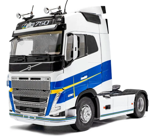 1:24 VOLVO FH16 Globetrotter Sattelzugmaschine 'Göteborg Edition' (2019), white with blue-yellow decor - S2400106