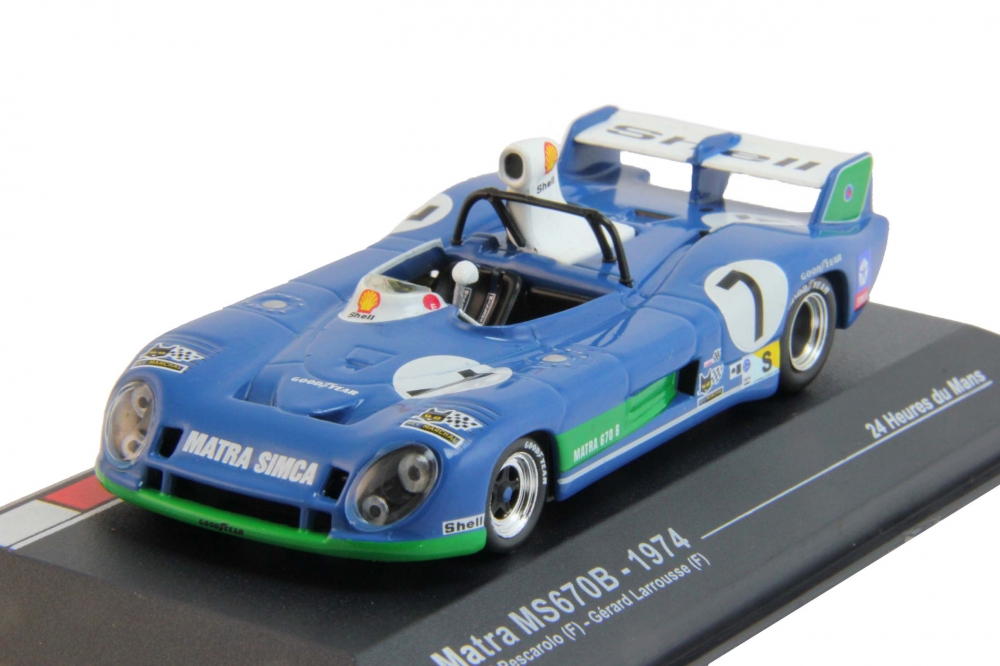 1:43 MATRA MS670B #7 Henti Pescarolo - Gérard Larrousse Winner Le Mans (1974), blue - LM01