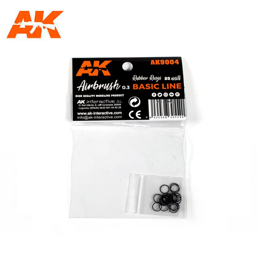 Rubber Rings - 20 units (Airbrush Basic Line 0.3) - AK9004