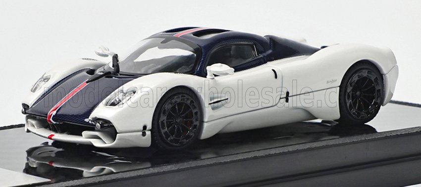 1:64 PAGANI UTOPIA (2022), white/blue carbon - LCD64039-WB