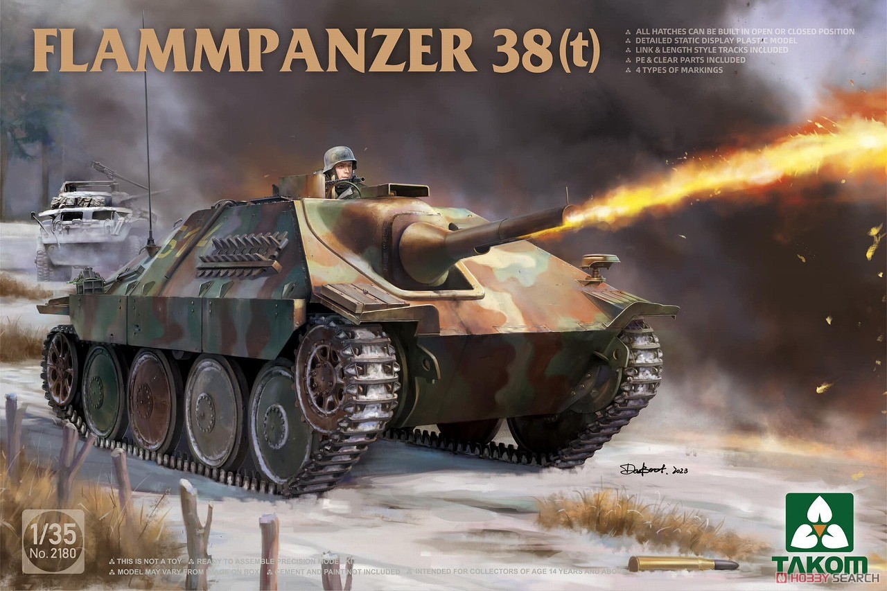 1:35 Сборная модель САУ Flammpanzer 38(t) - 2180