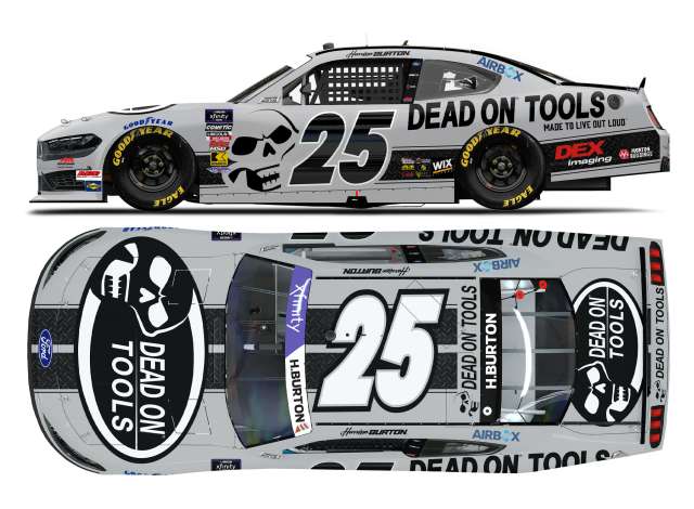 1:64 Ford Mustang #25 Harrison Burton *Dead On Tools*, grey/black 2025 - N252565DEAHB