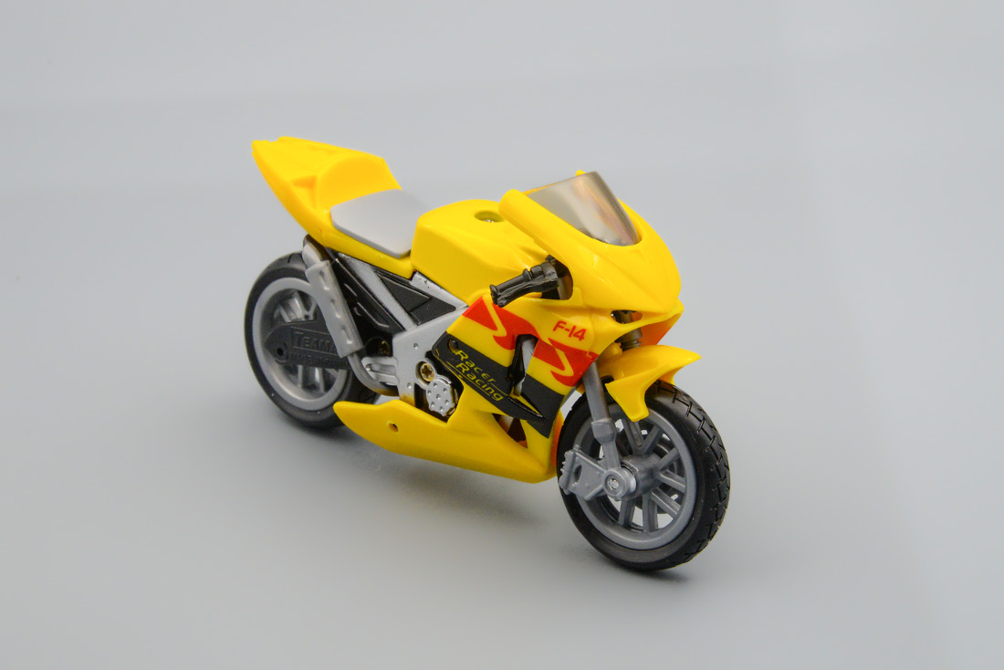1:18 мотоцикл супербайк F-14, желтый - 10642-1