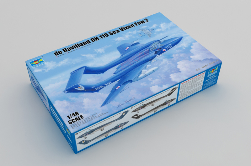 1:48 Сборная модель Британский истребитель de Havilland DH.110 Sea Vixen Faw.2 - 05808