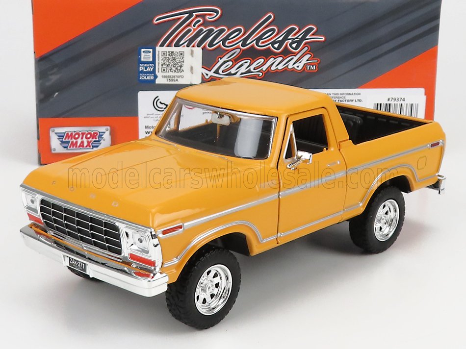 1:24 FORD Bronco Hard-top Open (1978), yellow - 79374Y
