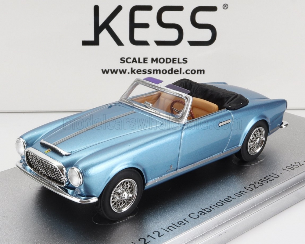1:43 FERRARI 212 Inter Sn0235eu Cabriolet Open (1952), Light Blue Met - KE43056263