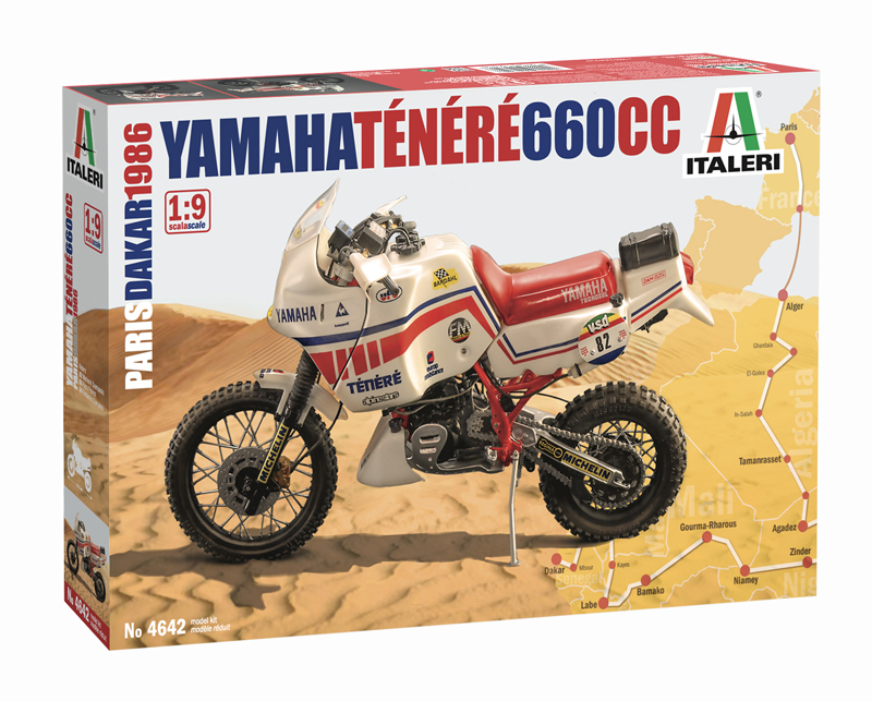 1:9 Сборная модель YAMAHA Ténéré 660cc Paris Dakar 1986 - 4642