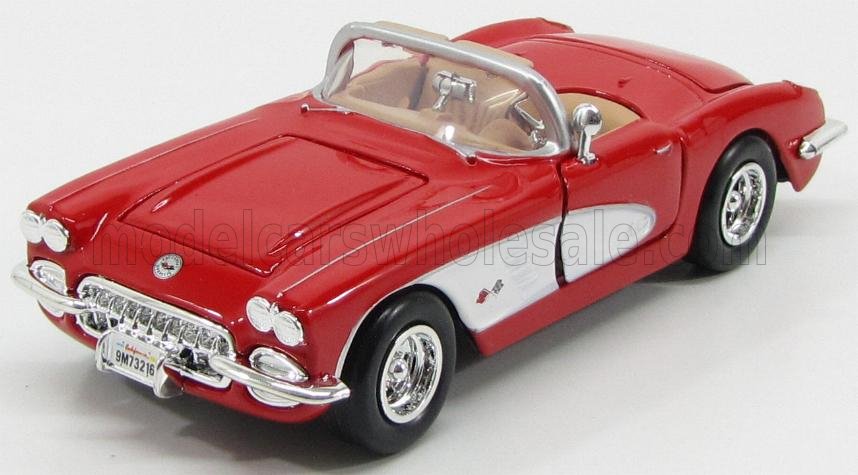 1:24 CHEVROLET Corvette Cabriolet (1959), Red White - 73216R