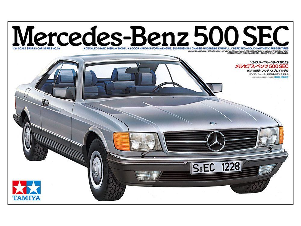 1:24 Сборная модель Mercedes-Benz 500SEC (1982) - 24029