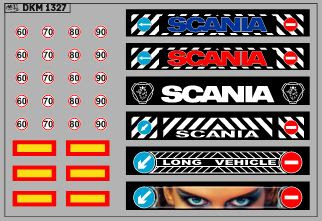 1:43 Декаль Брызговик для гузовиков и прицепов вариант 18 - DKM1327