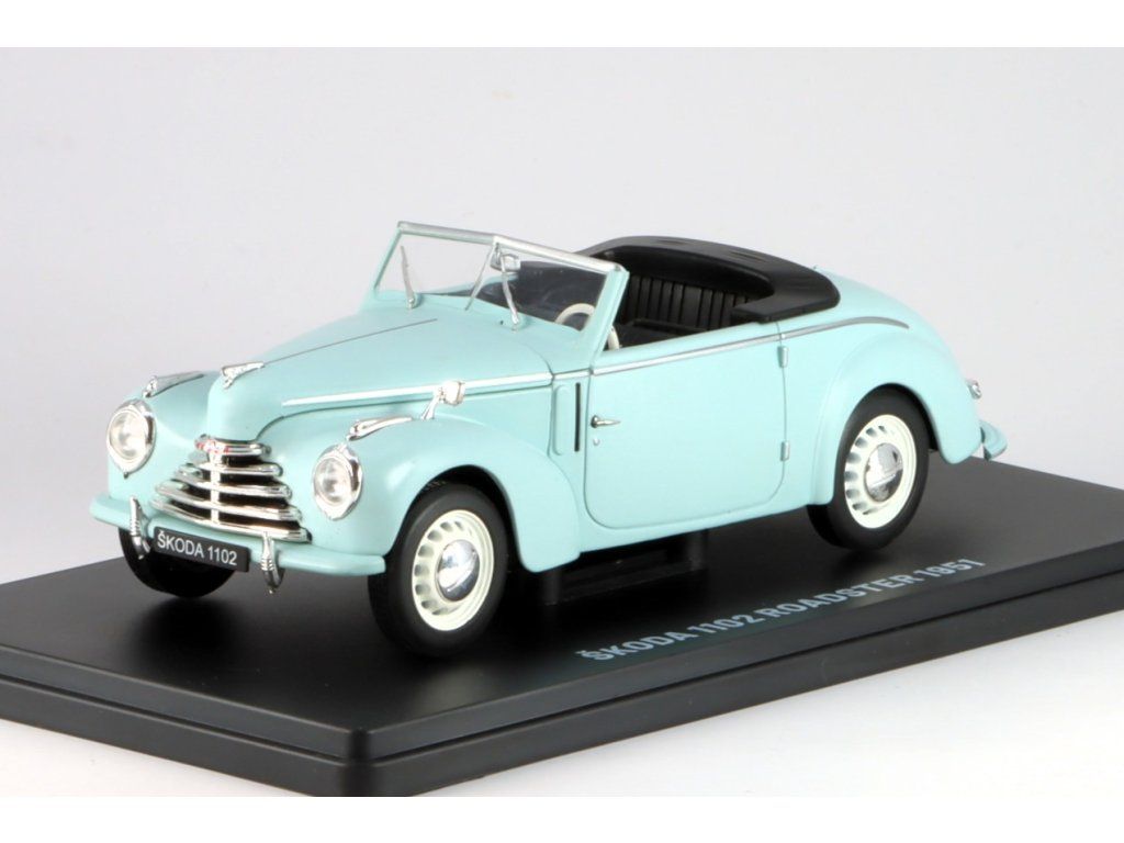 1:24 Škoda 1102 Roadster 1951, light blue - 124SK12
