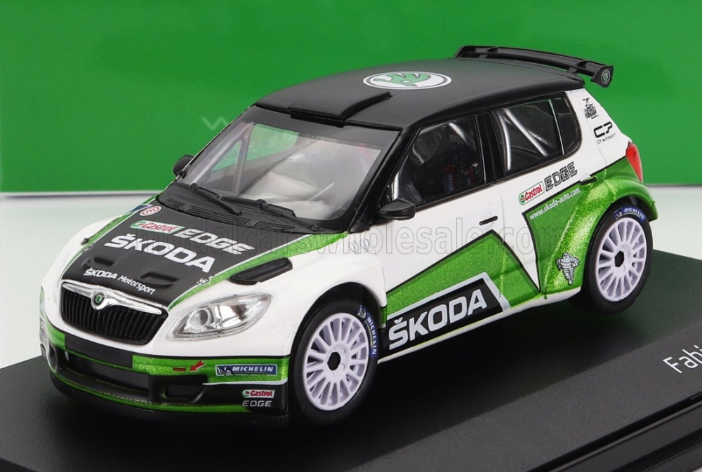 1:43 SKODA Fabia Ii Fl S2000 N0 Skoda Motorsport Design Rally (2010), Green White Black - 604T