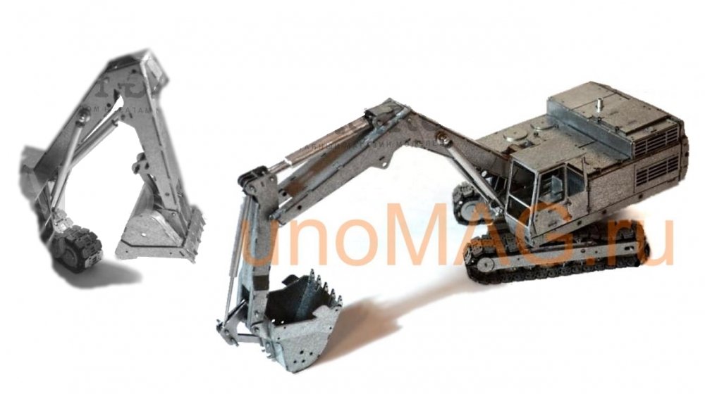 1:43 Кит экскаватор ЭО5122 (набор для сборки с двумя видами лопат) - WM019