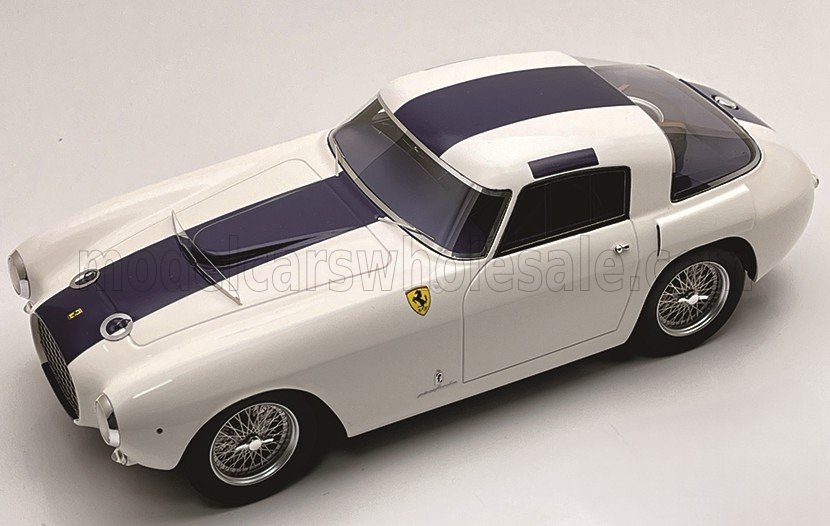 1:18 FERRARI 250MM Coupe Press Version (1953), white / blue - TMD18-396B