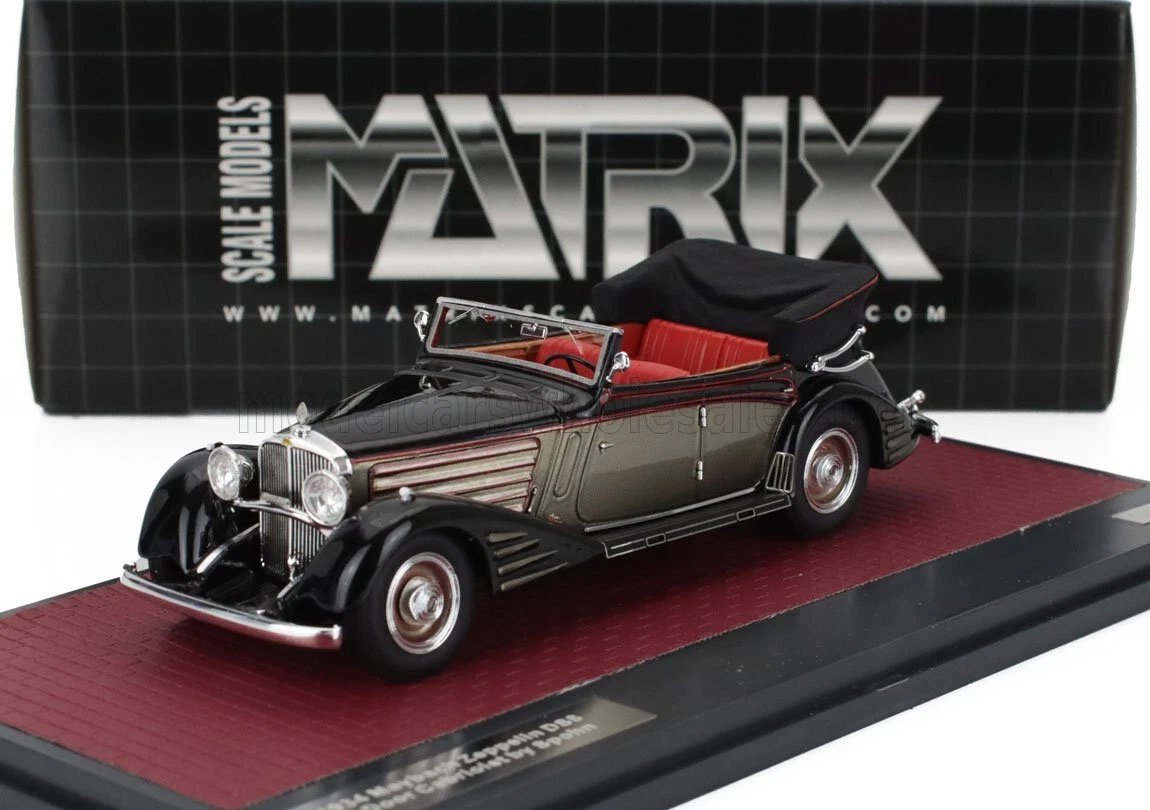 1:43 MAYBACH Zeppelin DS8 Spohn Cabriolet (1934), black/grey - MX41301-011