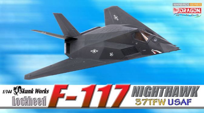 1:144 Сборная модель самолет USAF F-117 NIGHTHAWK 37 TFW - 51019
