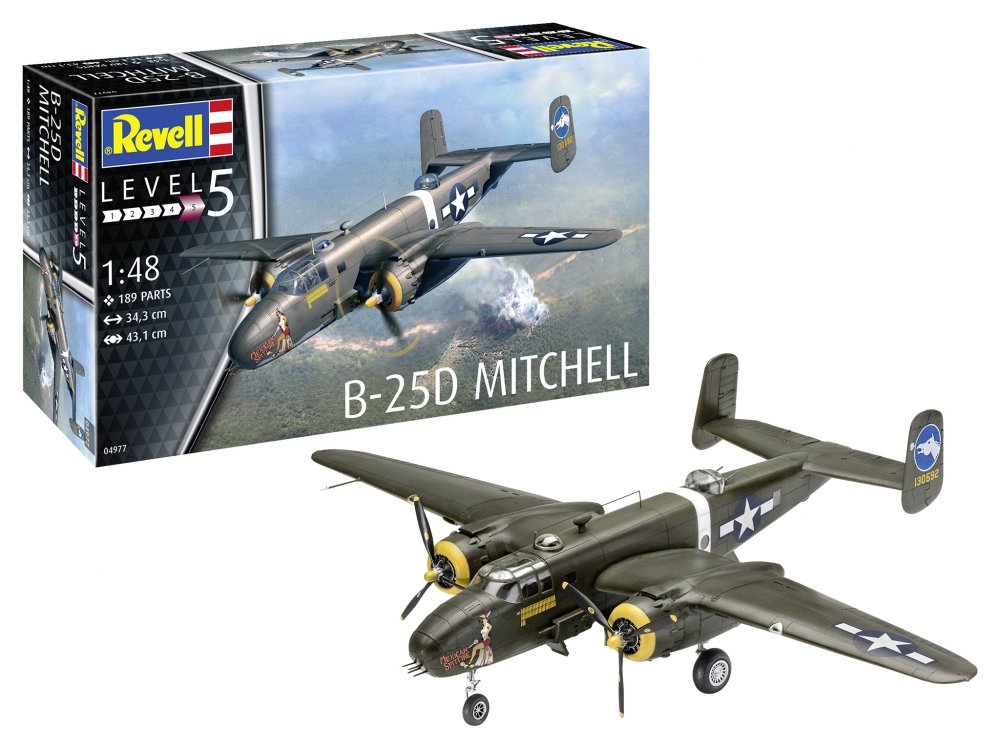 1:48 Сборная модель B-25C/D Mitchell - 04977