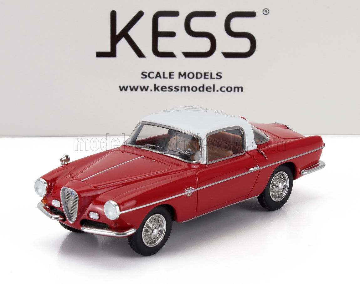 1:43 ALFA ROMEO Sz 1900 Ghia Ss Sn02055 Aigle Lugano Coupe (1957), Red White - KE43000410