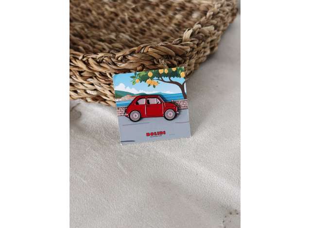 1:0 Значок Pin 1950 Fiat 500, red - ENPN018