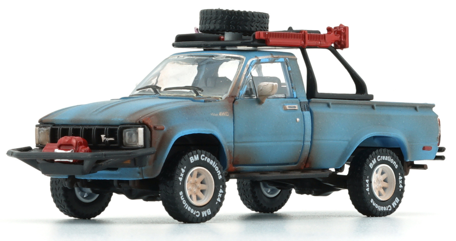 1:64 TOYOTA Hilux Pick-up N60 N70 (1980), Blue - BM64B0361LHD