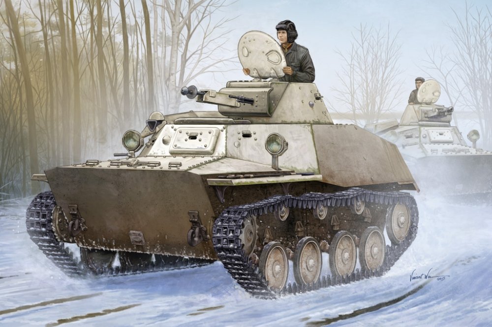 1:35 Сборная модель Russian T-40S Light Tank - 83826